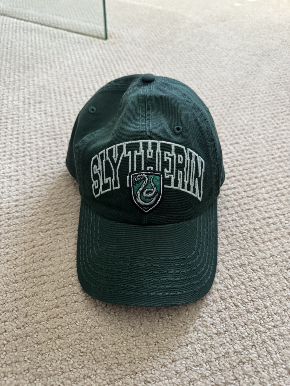 Slytherin Embroidered Baseball Cap - Dark Green